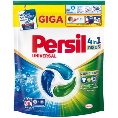 Капсули для прання Persil 4in1 Discs Universal Deep Clean 68 шт. (9000101826715) Вінниця - фото 1
