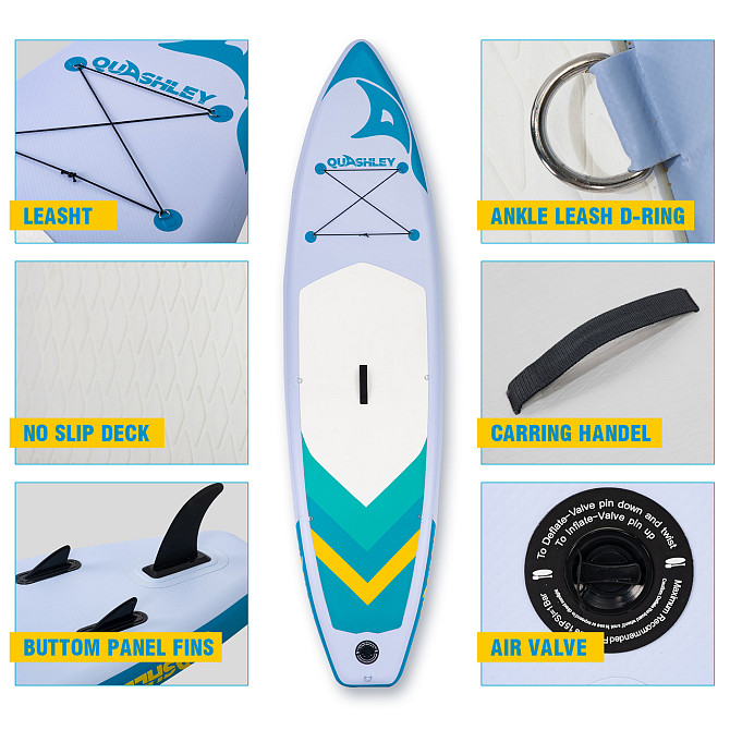 Доска SUP Quashley LB небесный цвет Skye 11 Дніпро - фото 1