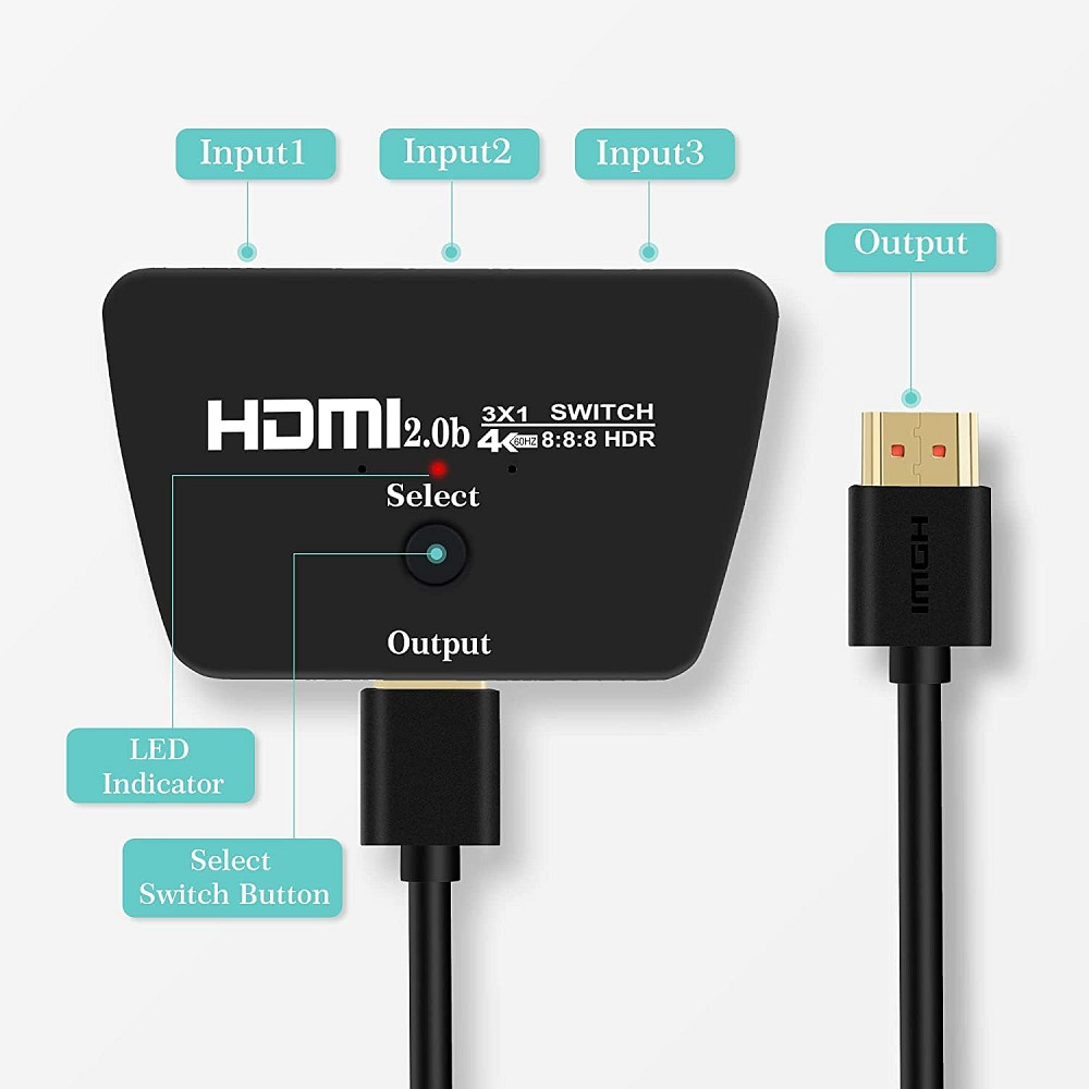Перемикач HDMI - HDMI*3 30769 Луцьк - фото 3