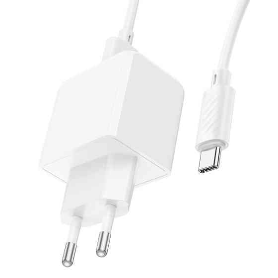 Сетевое зарядное устройство с кабелем HOCO CS11A Ocean single port charger set(Type-C) White Одесса