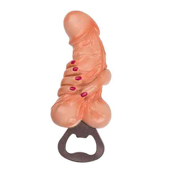 Відкривачка Bottle Opener Willy+Balls With Hand, 13 см Sex Aura Київ
