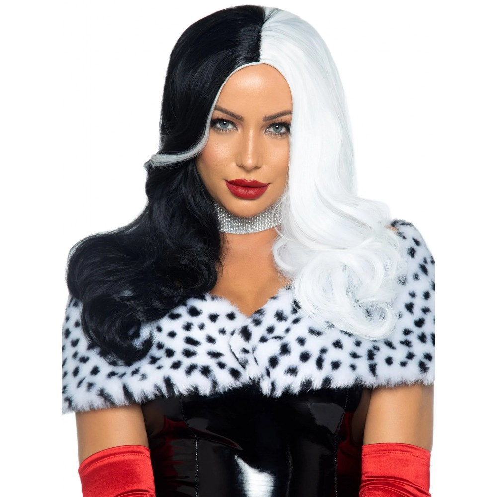 Парик черно-белый Leg Avenue Leg Avenue Cruella, размер O/S, длина 64 см Sex Aura Киев - изображение 1