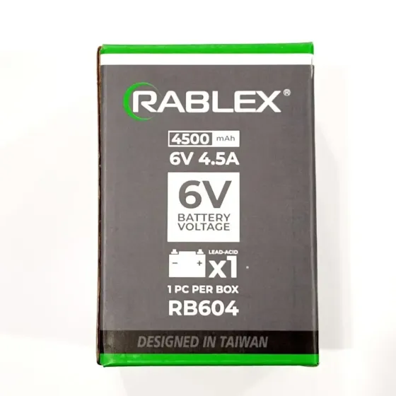 Rablex 6V 4.5A АКБ Аккумулятор 6 Вольт 4.5 Ампера BATTERY 6V 4,5A для фонарика и детского электромобиля Одеса