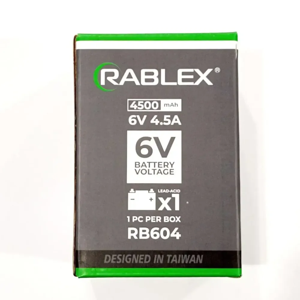 Rablex 6V 4.5A АКБ Аккумулятор 6 Вольт 4.5 Ампера BATTERY 6V 4,5A для фонарика и детского электромобиля Одесса - изображение 4
