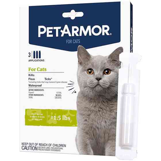 PetArmor Cats ПЕТАРМОР краплі від бліх, кліщів, вошей для котів від 0.68кг, 0.5мл Київ
