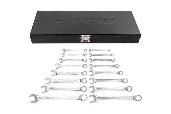 Набор ключей комбинированных 16пр. (6-19, 17,22, 24мм) в металлическом кейсе Forsage F-5161 Одесса