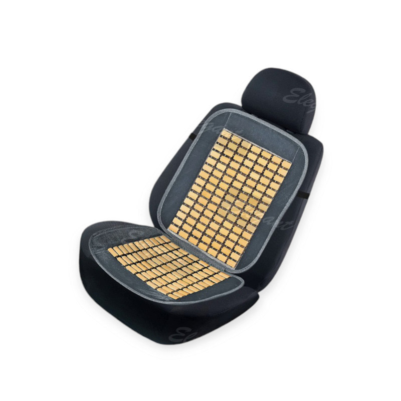 Накидка сидіння плоска масажна кісточка 44х94см сіра на Мукачево - фото 1