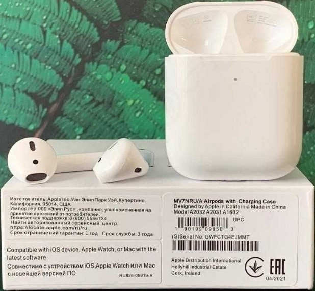 Лучшие на рынке АірПодс 2 1в1 Беспроводные Наушники чип Airoha. Киев - изображение 4