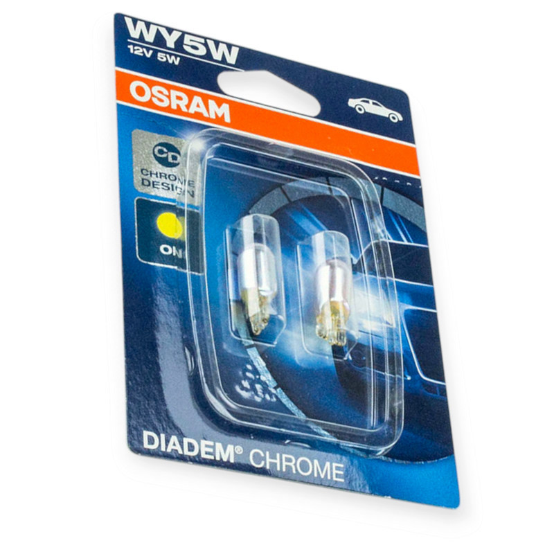 Автолампа 12V 5W W2.1х9.5d Diadem Chrome (пара) БЦ Мукачево - изображение 1