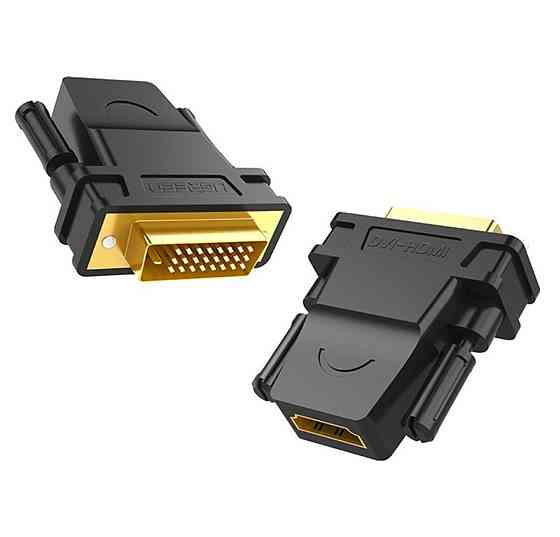 Кабель UGREEN 20124 DVI 24+1 Male to HDMI Female Adapter (Black) (UGR-20124) Київ