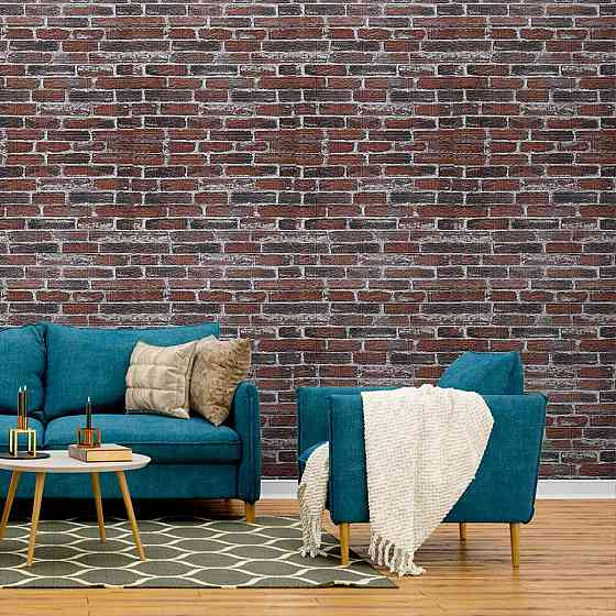 Самоклеящаяся 3D панель 700х770х3мм Красный Екатеринославский кирпич (43-3) SW-00001164 Киев