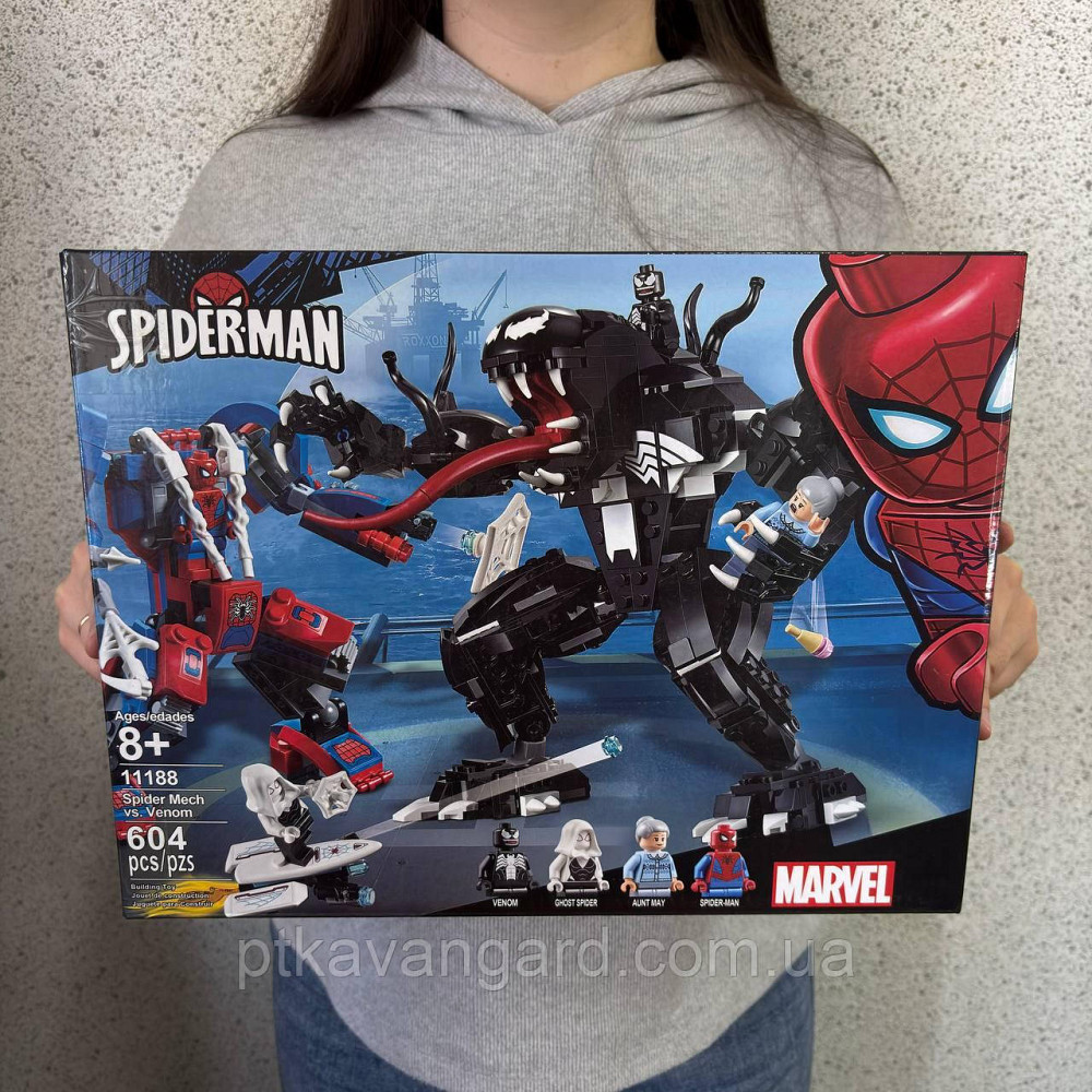 Конструктор людини павук проти венома спайдермен 604 деталі Super Heroes 11188 Хмельницький - фото 1