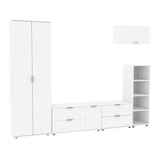 Стенка в гостиную Ketrin-3, Белый, 2820х425х2100 Львов