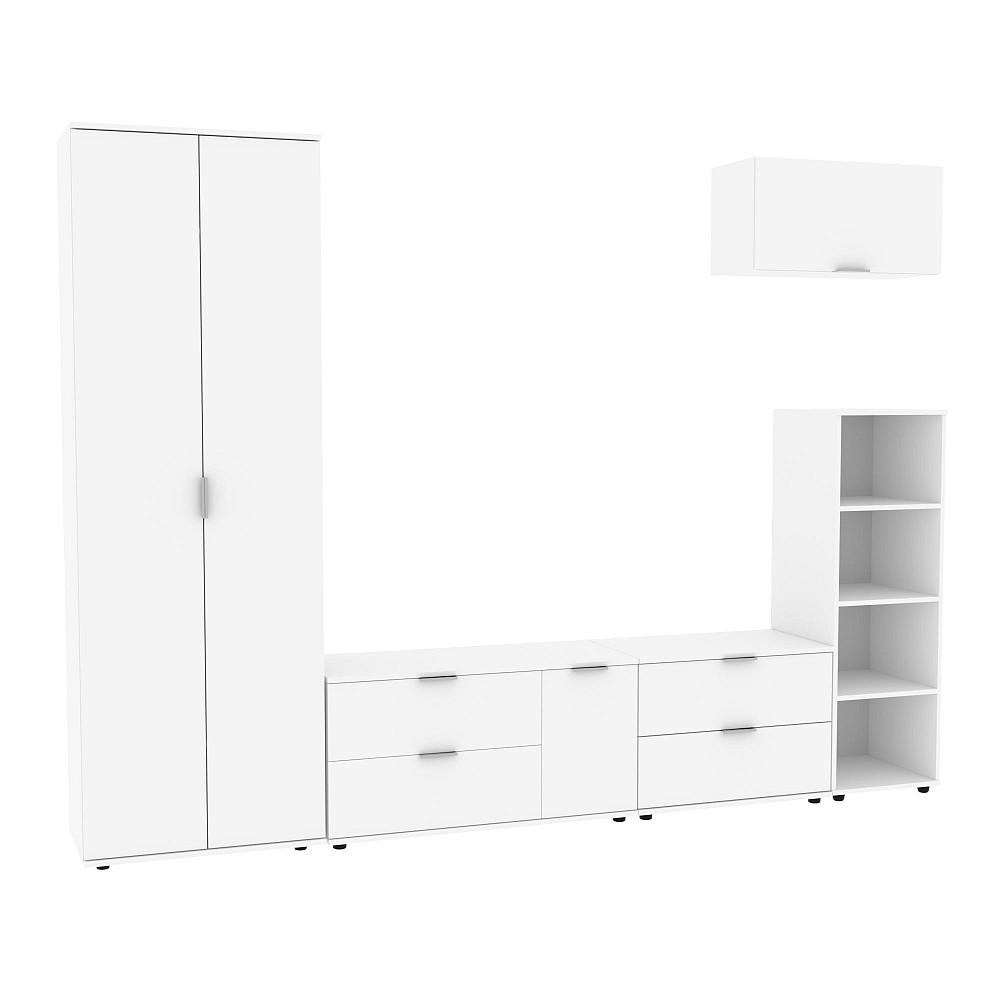 Стенка в гостиную Ketrin-3, Белый, 2820х425х2100 Львов - изображение 1