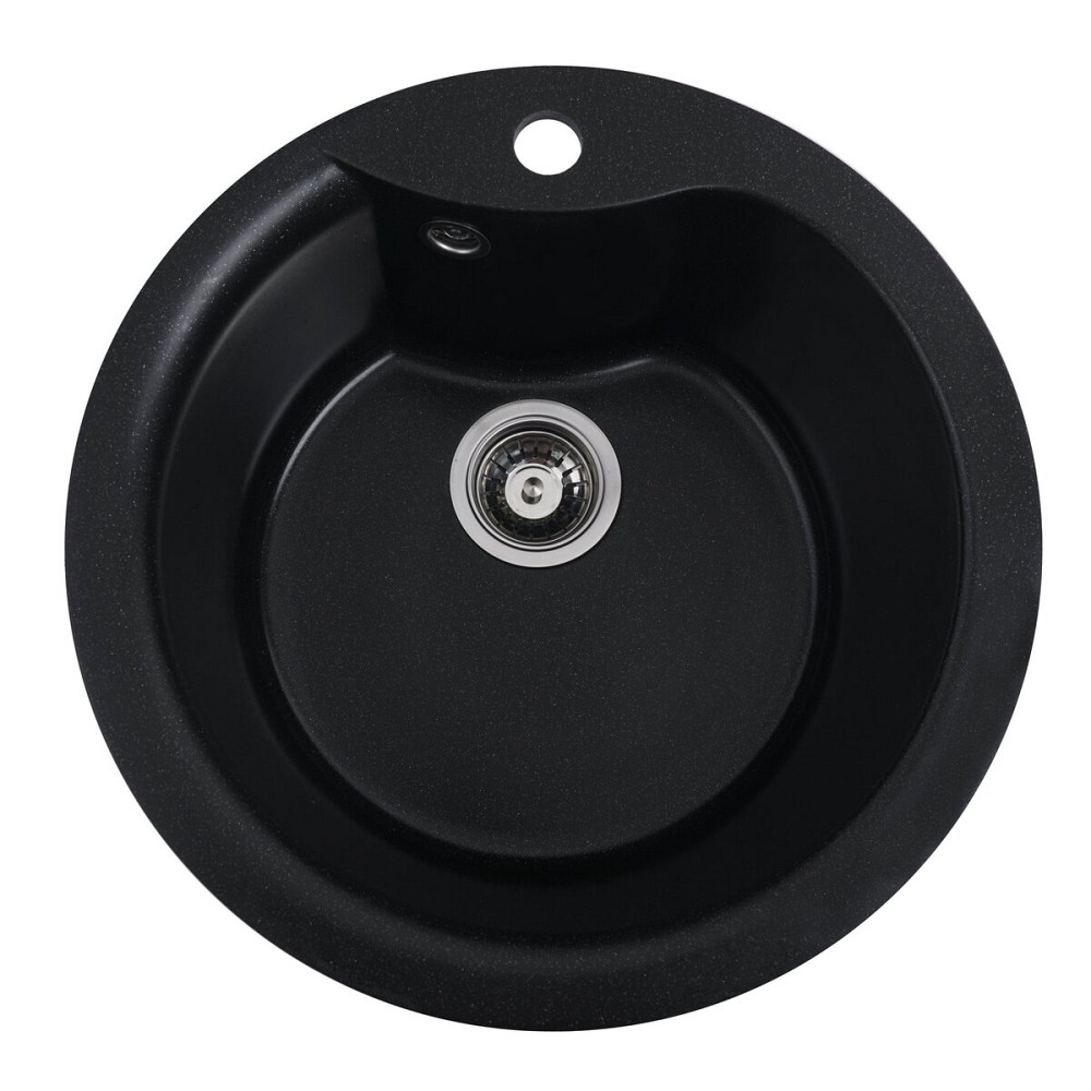 VALESO Гранітна мийка для кухні VALESO TURAS 480 матова Чорний металік Коломыя - изображение 13