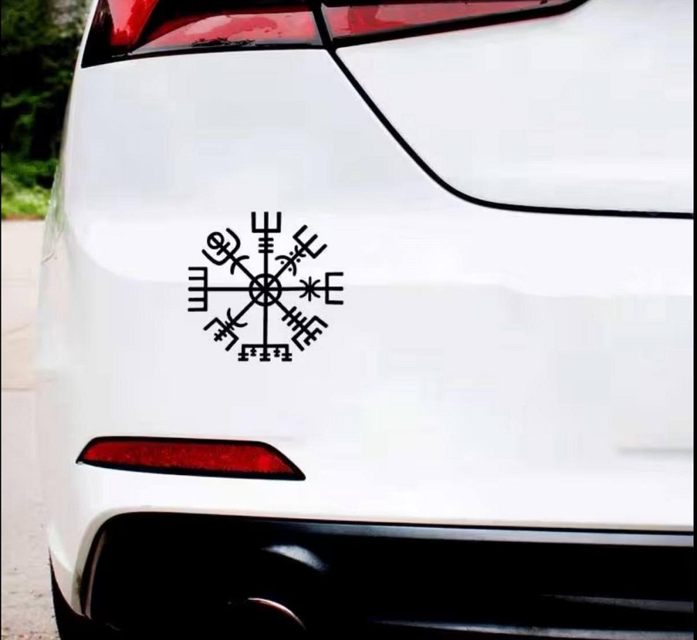 Наліпка Вегвізир (Vegvisir) – скандинавський символ, 1 шт Київ - фото 1