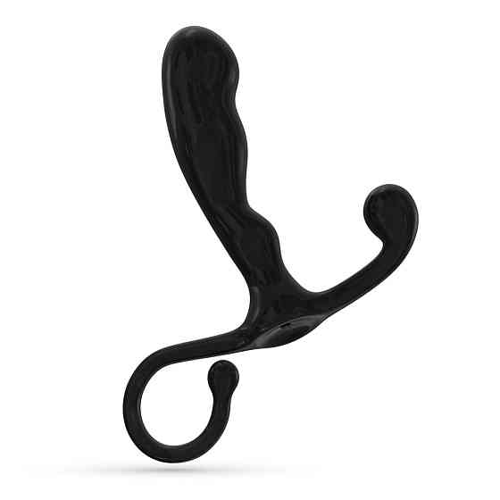 Массажёр простаты с рельефом Crushious P-BABA, чёрный, 15 х 3 см Sex Aura Киев