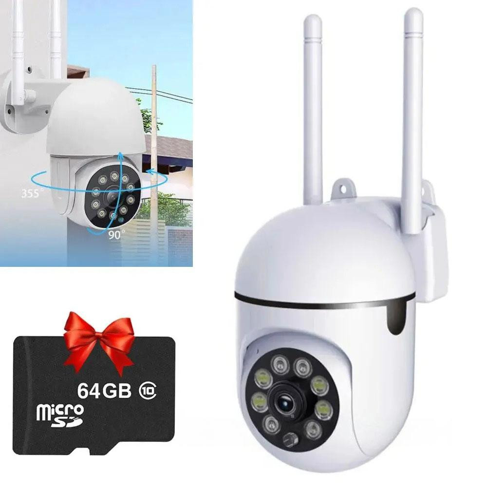 IP камера видеонаблюдения NJ PRO + Подарок Карта microSD 64GB / WIFI камера наблюдения / Уличная камера Киев - изображение 1