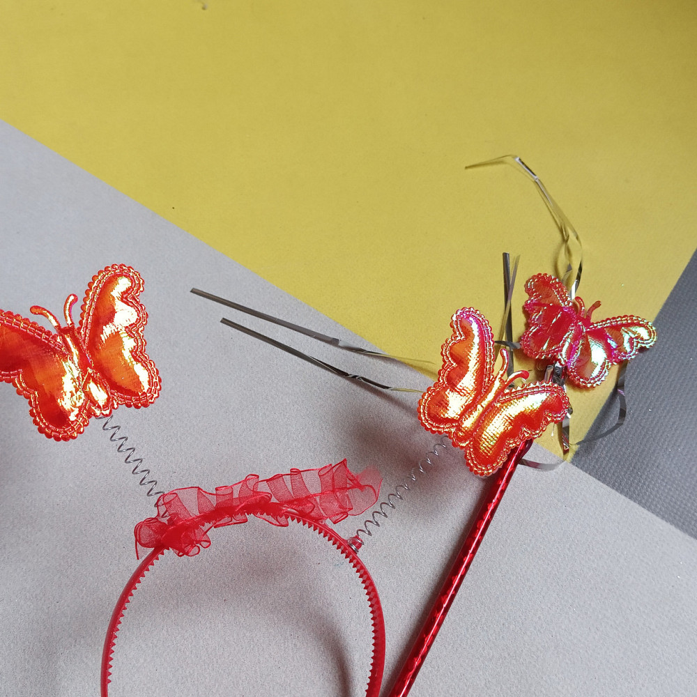 Карнавальний костюм крила метелика тіара, чарівна паличка Київ - фото 6