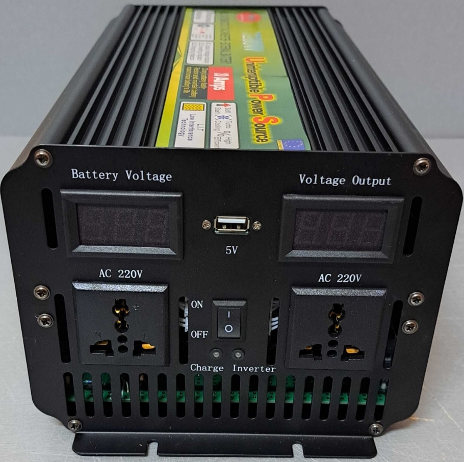 Інвертор із зарядкою 7200W 20 А Перетворювач 12V-220V. ДБЖ для дому Київ - фото 1