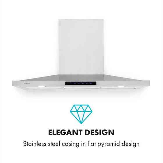 Вытяжка Eliana 90 см пирамидальная конструкция 620 м³/ч 2 светодиодные лампы из нержавеющей стали (Германия, Ровно