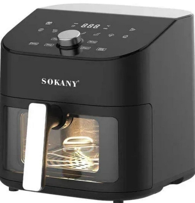 Аэрофритюрница Sokany SK-10054 1800 Вт, 7.5 л, новая. Киев - изображение 2