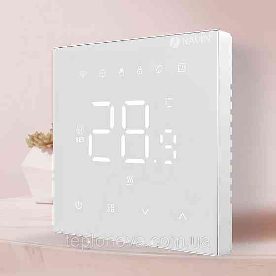 Терморегулятор для теплої підлоги WT410 W-16A з Wi-Fi, білий із зовнішнім датчиком температури Чернівці