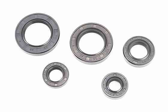 Сальники к-кт 5шт (12x24x7; 14x24x6/7; 17x29x8; 25x40x8; 26x42x7/8) двигуна, TB60 Київ