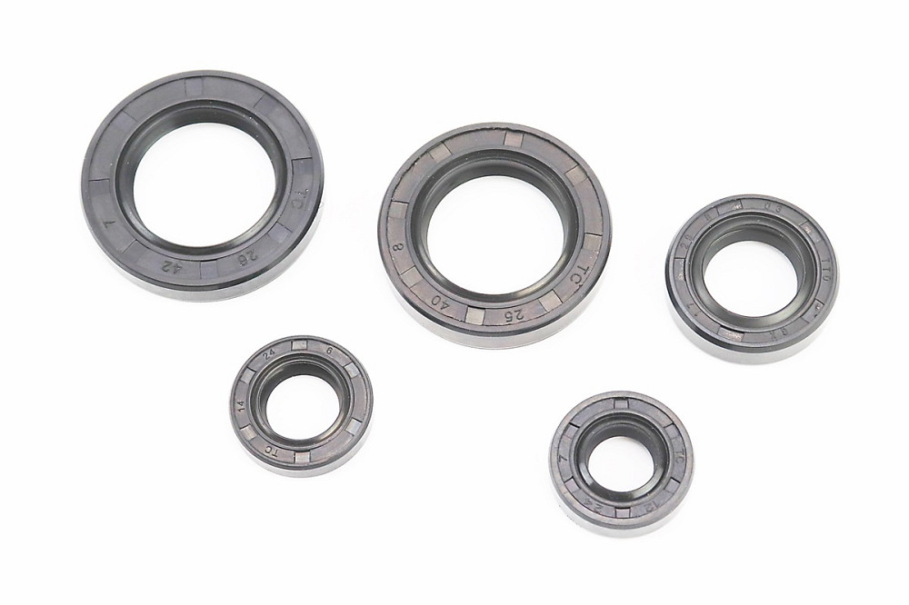 Сальники к-кт 5шт (12x24x7; 14x24x6/7; 17x29x8; 25x40x8; 26x42x7/8) двигуна, TB60 Київ - фото 1