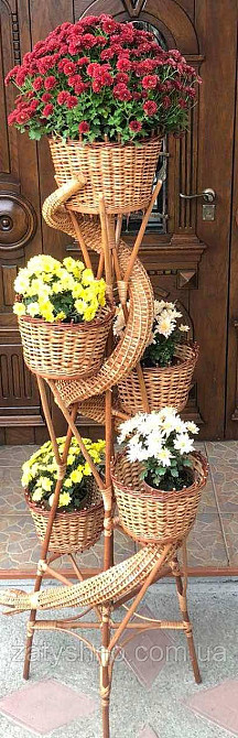Цветочник плетеный из лозы Киев - изображение 6