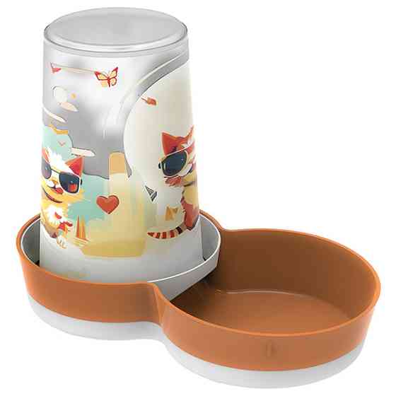 Moderna Tasty Large Indy&Louis МОДЕРНА ІНДІ та ЛУЇЗА автоматична годівниця поїлка для котів, 1.5л Київ