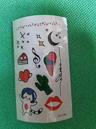 Тату дитячі - розмір наклейки 10*6см Київ