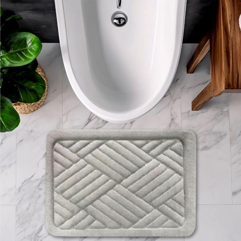 Коврик для ванной и туалета Lovely Svi мягкий, абсорбирующий, нескользящий 40 x 60 x 1.5 см Серый (2565019) Киев - изображение 1