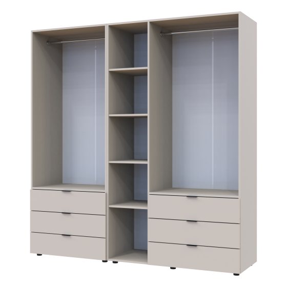 Комплект шкафов для одежды Doros Гелар (2 шт.) 193,7х49,5х203,4 см Кашемир (DRS-011239) Львов