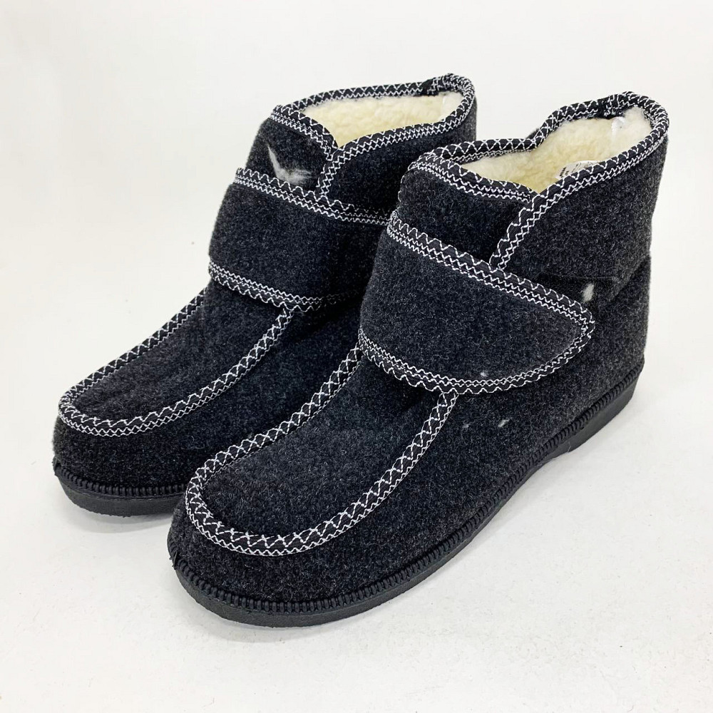 Женские валенки на подошве 38р, Женские бурки бабуши Галоши утепленные эва EF-98 Львов - изображение 14