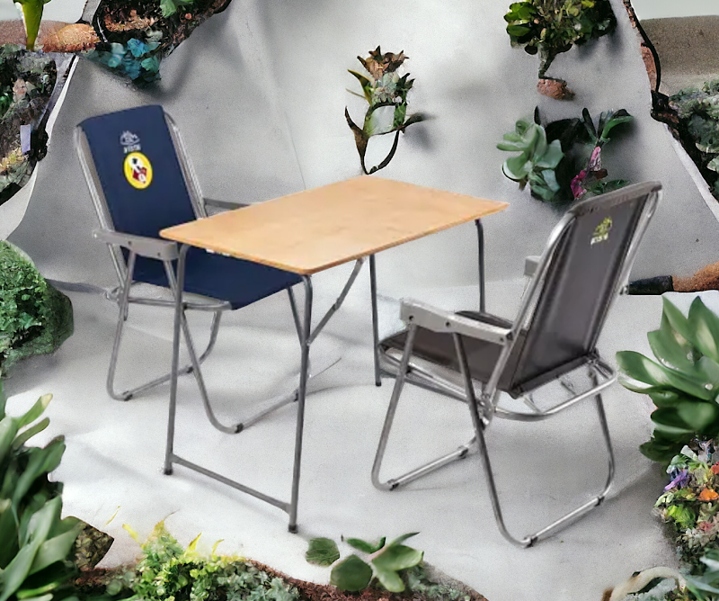 Комплект туристичних меблів стіл дерев'яний + 2 стільці Vista Comfort Кривий Ріг - фото 1