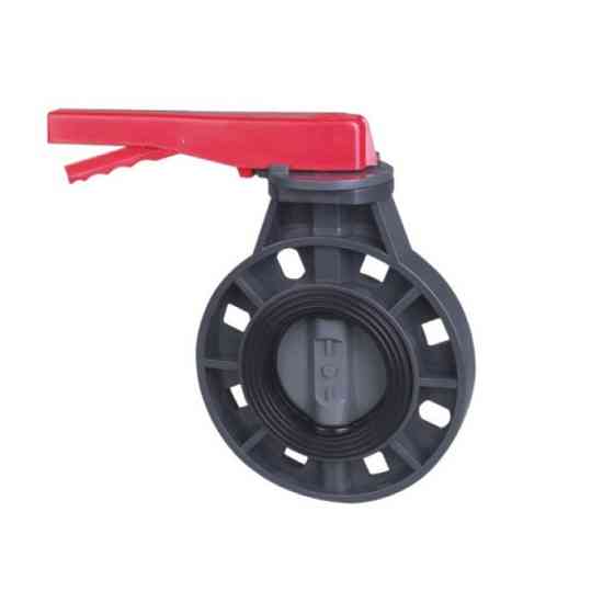 Кран мотылек ПВХ Era без фланцев d160 мм Киев