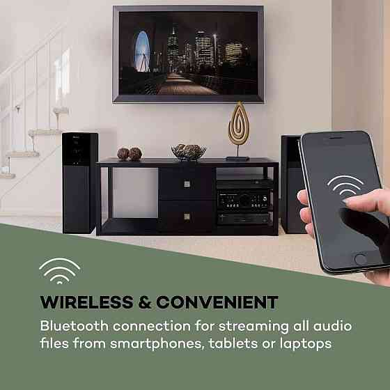 УЦЕНКА! Цифровой усилитель звука Auna AMP-218 BT 5.1 AUX USB Bluetooth Караоке из Германии Днепр