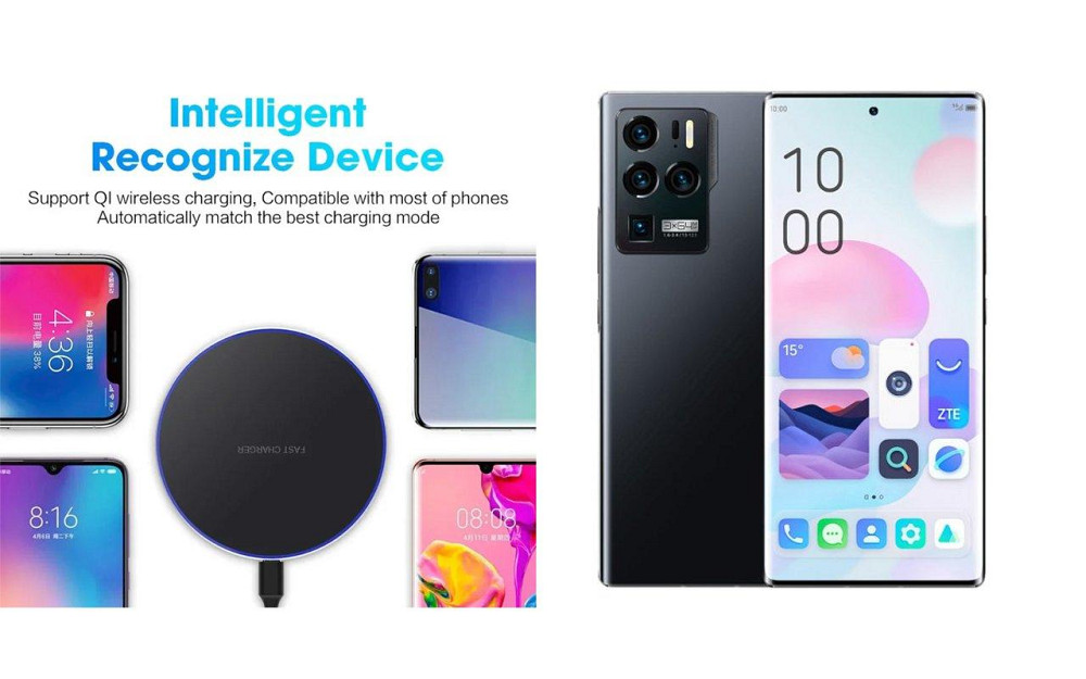Бездротовий зарядний пристрій Copper до 30W для Samsung Galaxy S24, S24+, S24 FE, S24 Ultra, USB-C, LED Київ - фото 4