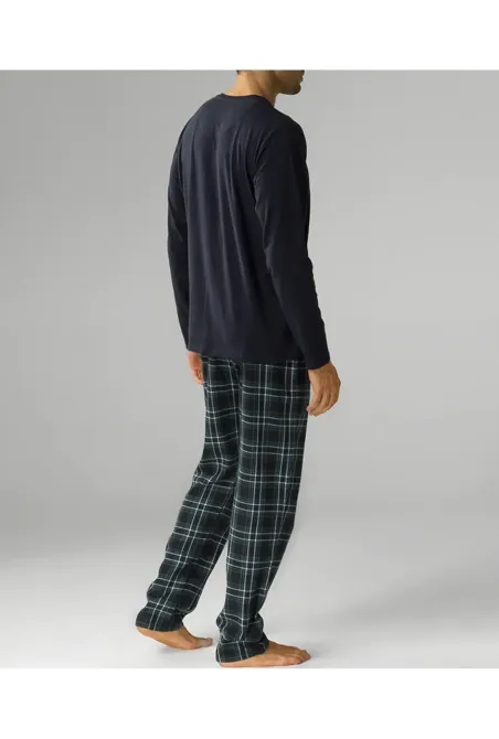 Мужская пижама (длинные штаны, длинный рукав) 100% Хлопок Atlantic NMP-375 M Киев - изображение 2