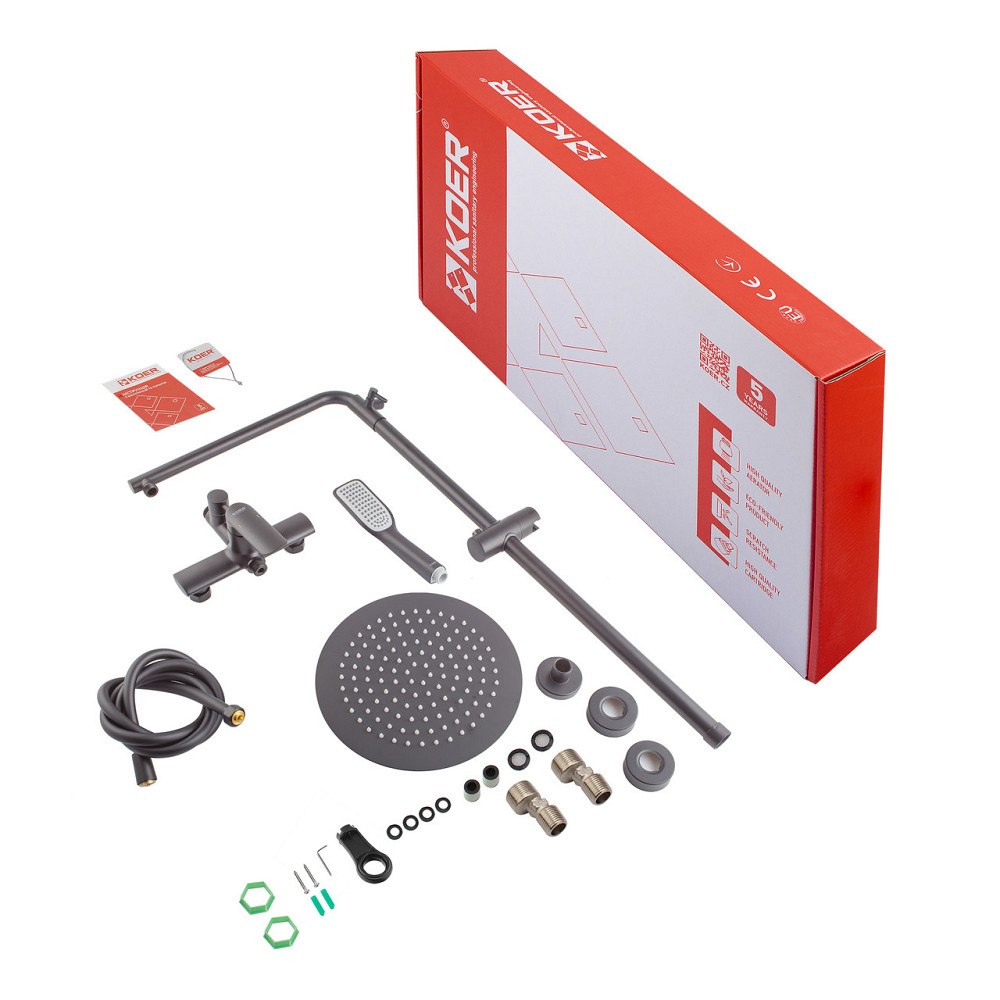 Душова колона з змішувачем Koer KB-52028-05, 2 функції (KR5310) Харків - фото 8