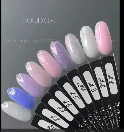 Гель жидкий с кистью SAGA Liquid 15 мл прозрачный Киев