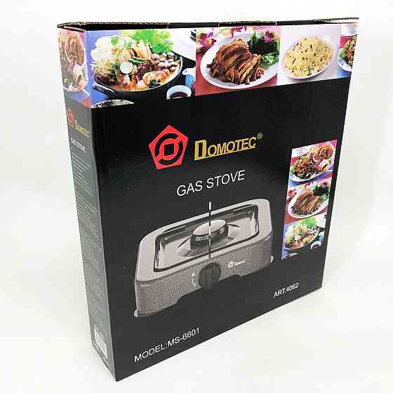 Газовая плита DOMOTEC MS-6601 на 1 конфорку. Цвет: серый IS-75 Львов