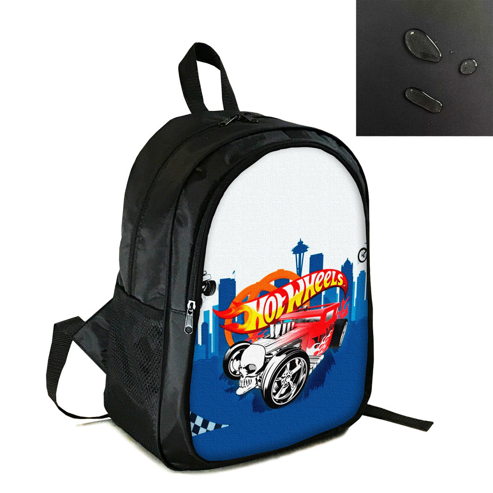 Рюкзак шкільний, міський, спортивний 38×28см з принтом Hot Wheels дитячий, підлітковий для хлопчика  (4287) Київ - фото 1