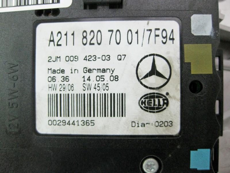 Mercedes-Benz  A2118207001 7F94 Плафон стельовий передній сірий E-Class W211 Одеса - фото 3