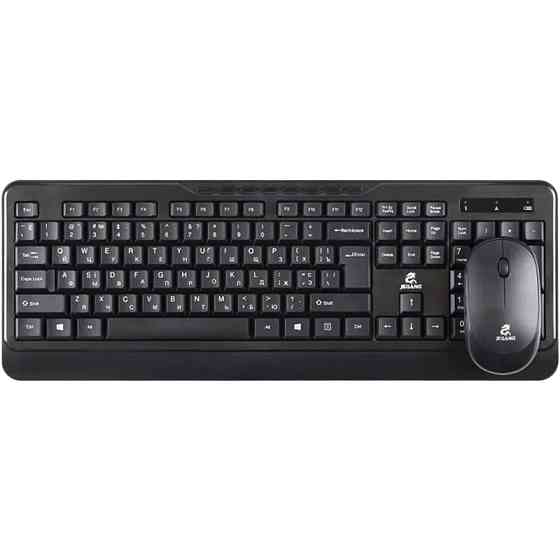 Комплект бездротові клавіатура + миша JEQANG JW-6800 Black Рівне