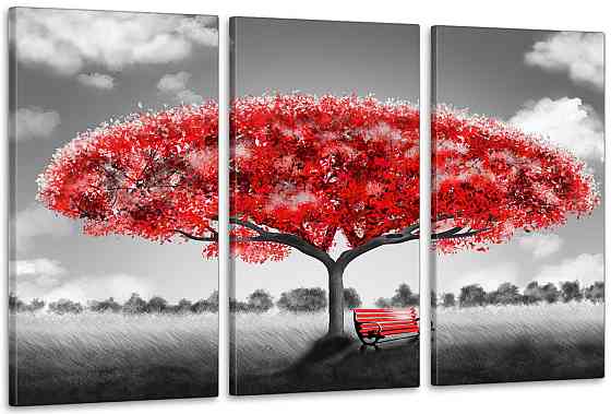 Модульна картина у вітальню/ спальню   Червоне дерево     ART-268_3A Київ