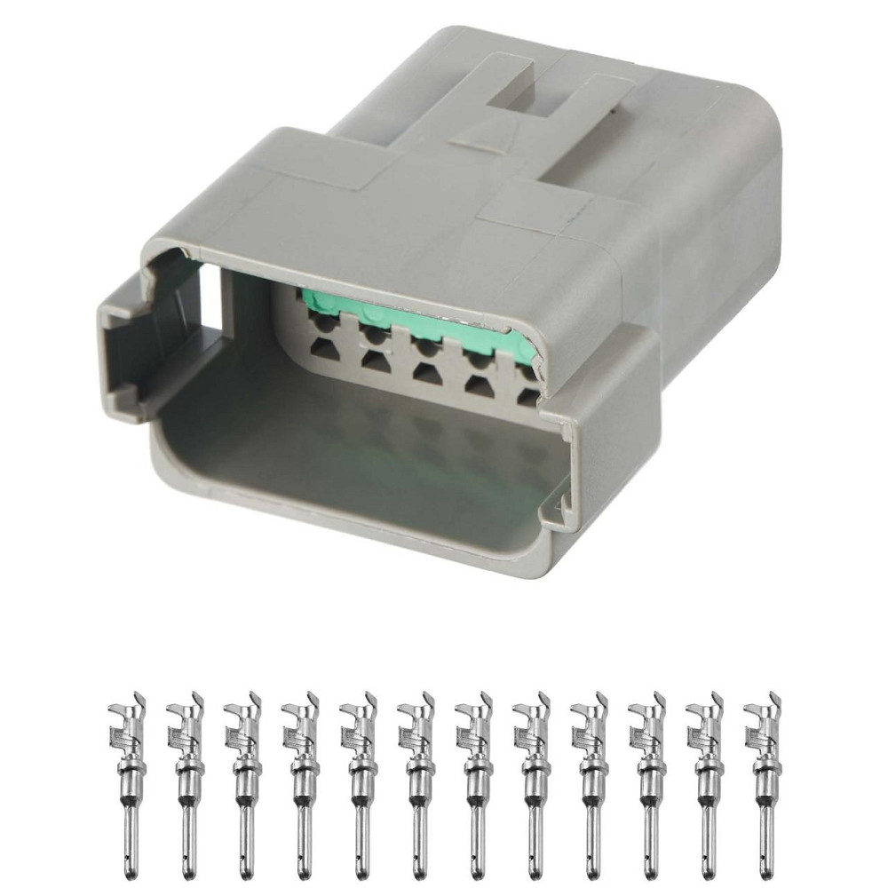 Разьем коннектор 12-кон., Спецтехника,  DT04-12P, DT04-12PA,  DEUTSCH Америка, Британия, CAT, JCB, MAN Киев - изображение 1