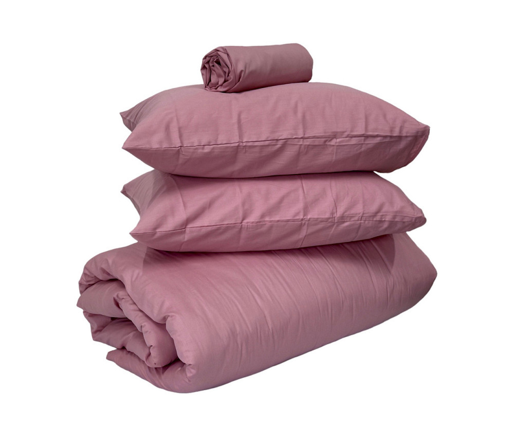 Ecotton Підковдра на блискавці Ecotton Євро двоспальний 210х220 см сатин із бавовни однотонний Киев - изображение 3