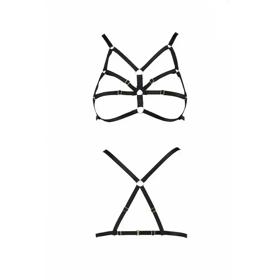 Бюстгальтер-стрепи Passion Exclusive ARMANDA BRA S/M, black Львів - фото 5